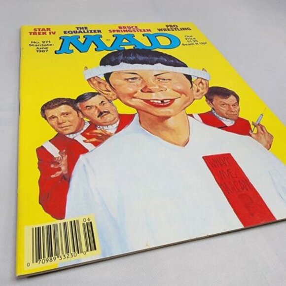 Mad Magazine # 271 June 1987 Star Trek IV Vulcan‎ Rare The Equalizer Fine+ - Picture 2 of 6